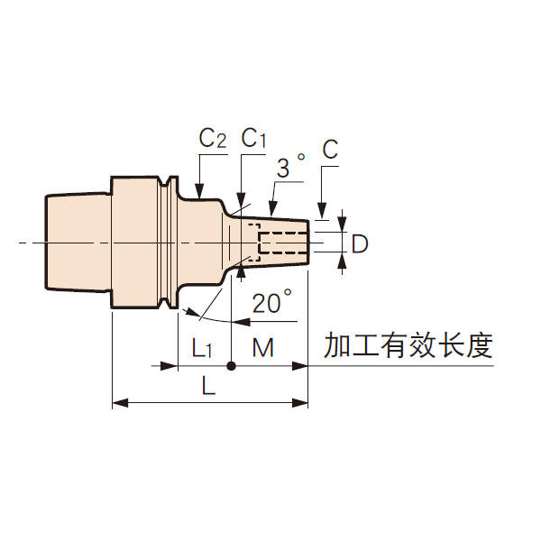 MST恩司迪 E25-SLRA3/SLRA4/SLRA6/SLSA3.175系列 UNO次微米热缩刀柄图3