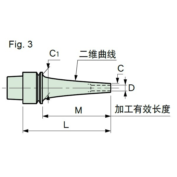 MST恩司迪 E32-SLSA3.175系列 一体式热缩刀柄图5