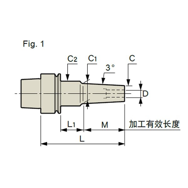 MST恩司迪 E50-SLSA3/SLRA3/SLFB3系列 一体式热缩刀柄图3