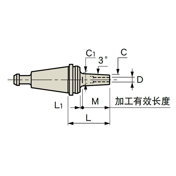 MST恩司迪 RS20-SLSA3/SLSA3.175/SLSA4系列 一体式热缩刀柄图2