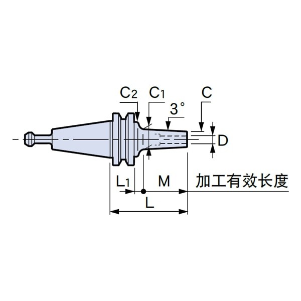 MST恩司迪 S20T-SLSA3/SLSA3.175系列 一体式热缩刀柄图2