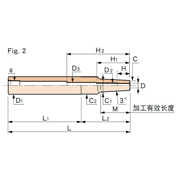 MST恩司迪 ST10-SLSA3/SLSA3.175/SLSA4/SLSA5系列 直柄延长杆标准型图4